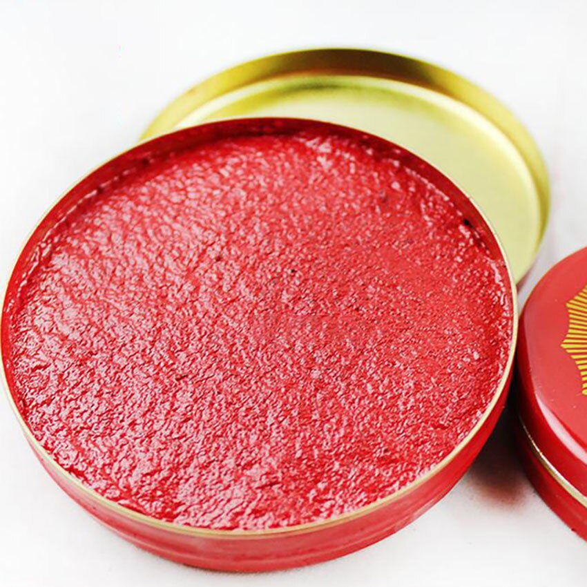 1Pc Red Round Inkpad Portable Office Accounting Ti... – Vicedeal