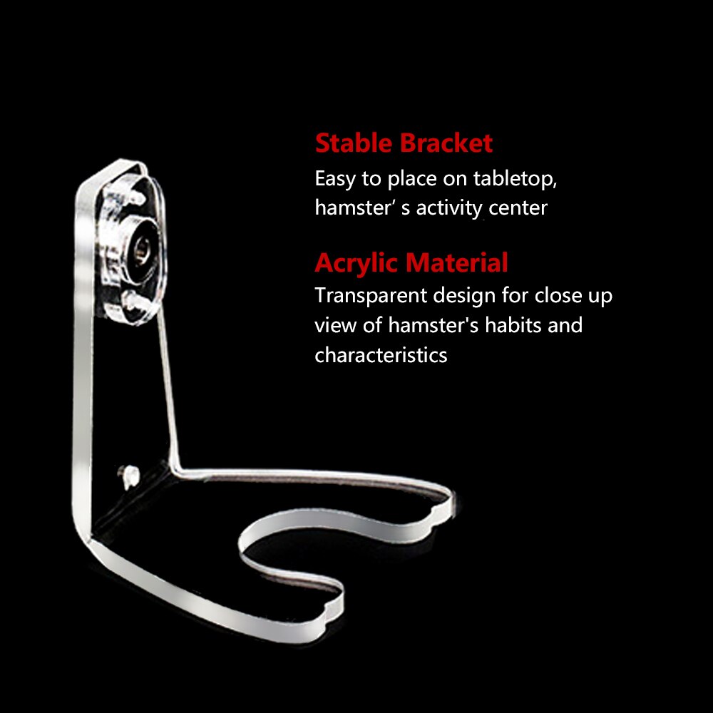 Transparent Hamster Running Wheel Treadmill Small Pet Toys Silent Running Wheels Non-Toxic Plastic Steel Silent Bearing Diameter