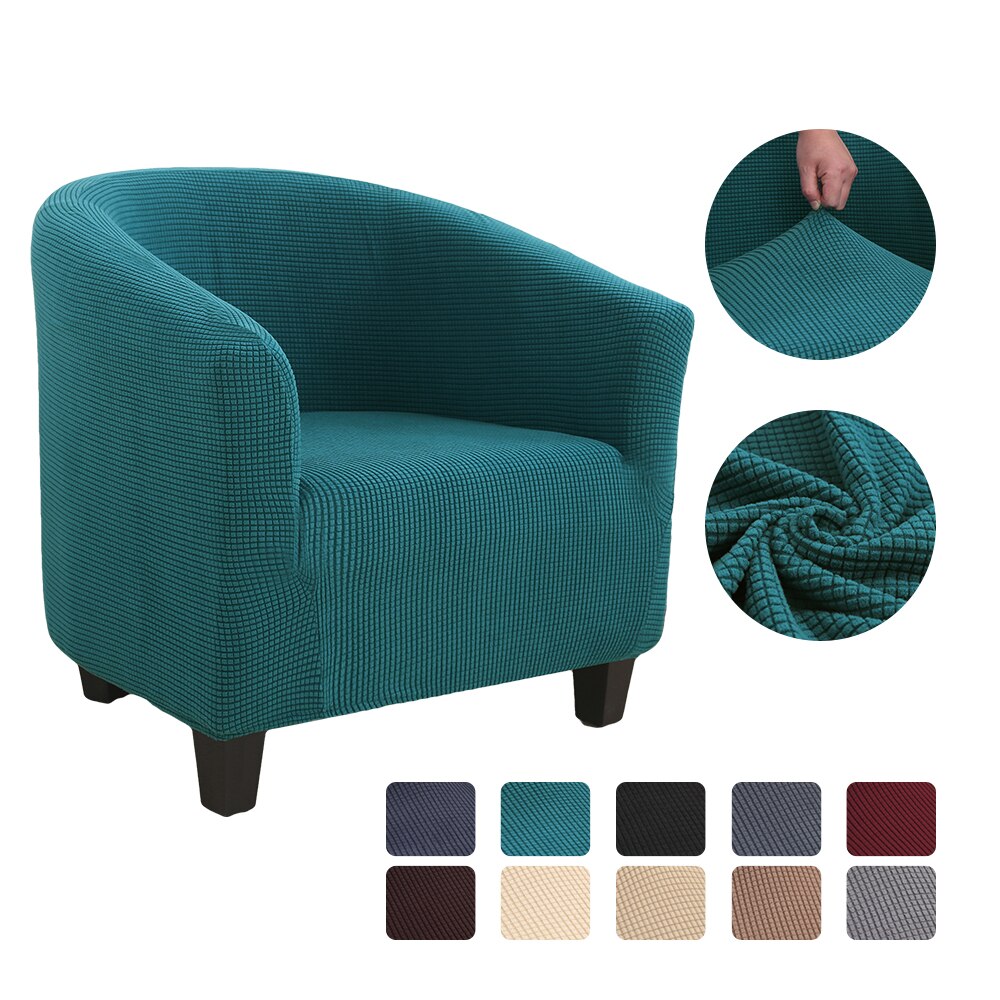 Strikker jacquard sofa lænestol sædebetræk elastisk kaffebalje sofa lænestol sædebetræk beskytter betræk hjemmestol indretning: G271675