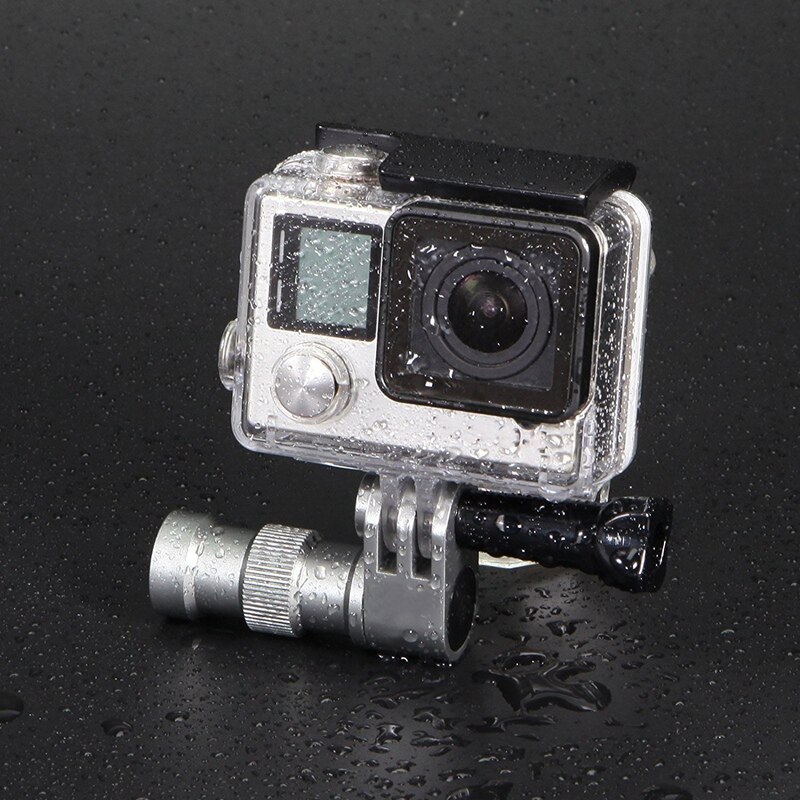Cykel cykel hjul beslag holder stik mount til gopro hero 7/6/5/4 xiaomi sports kamera cykel nav sølv aluminium