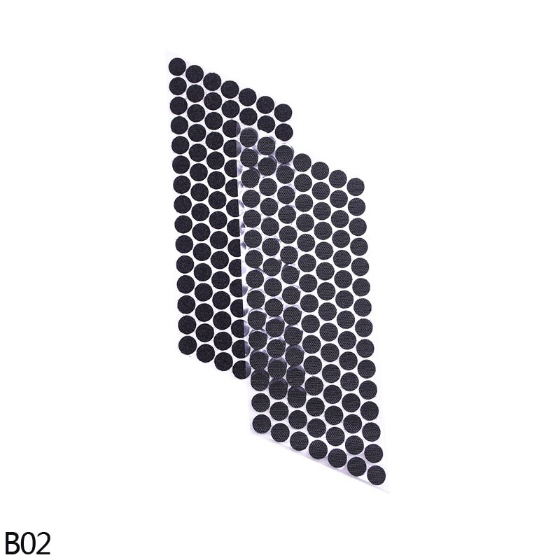 Zelfklevende Klittenband Sluiting Tape Stippen Klittenband Polyester Nylon Ronde Magic Sticker Met Lijm Diy Thuis Naaien Accessoire: 15mm-B02