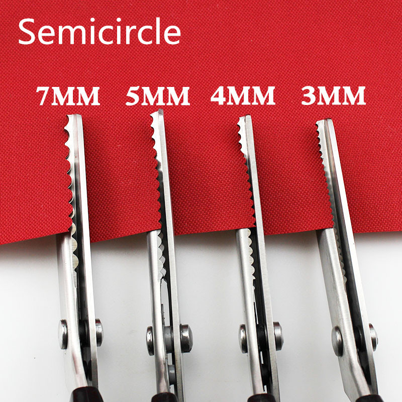 Tailor Scissors semicircle wavy Triangle Tooth Lace scissors DIY handmade Sewing with Zigzag Shape for Shears Fabric or Leather