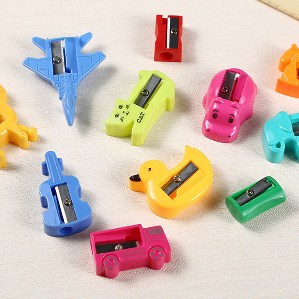 16pcs back to school Mini Kawaii Funny Owl Pencil Sharpener Desktop Stationery School Student style Random Color for