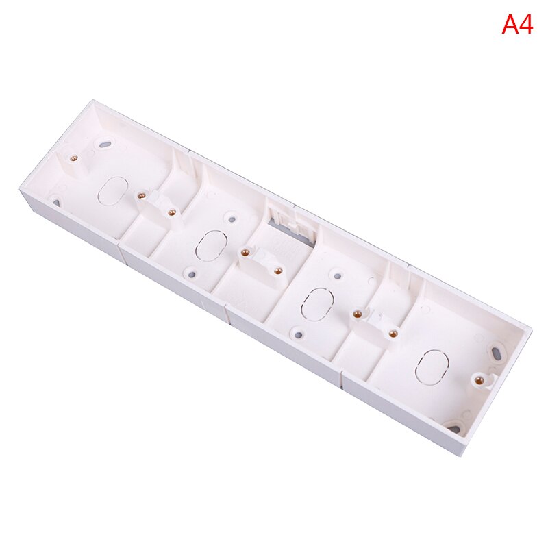 Caja de enchufe de pared, interruptor de 2/3/4 entradas, caja oscura 86, 1 Uds.: 344x86x34mm