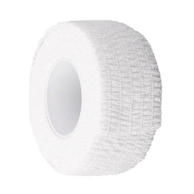 Durable Sports Tape Golf Grip Anti-Skid Golf Club Cotton Elastic Finger Wrap Adhesive Bandage Grip 5cm*4.5m: White