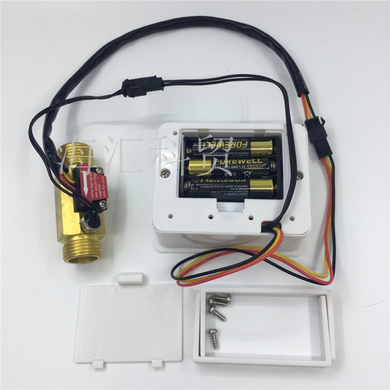 Intelligent Electronic Flowmeter Digital Display Flow Meter Temperature Display Meter Flowmeter with 4 or 6 Points Copper Sensor