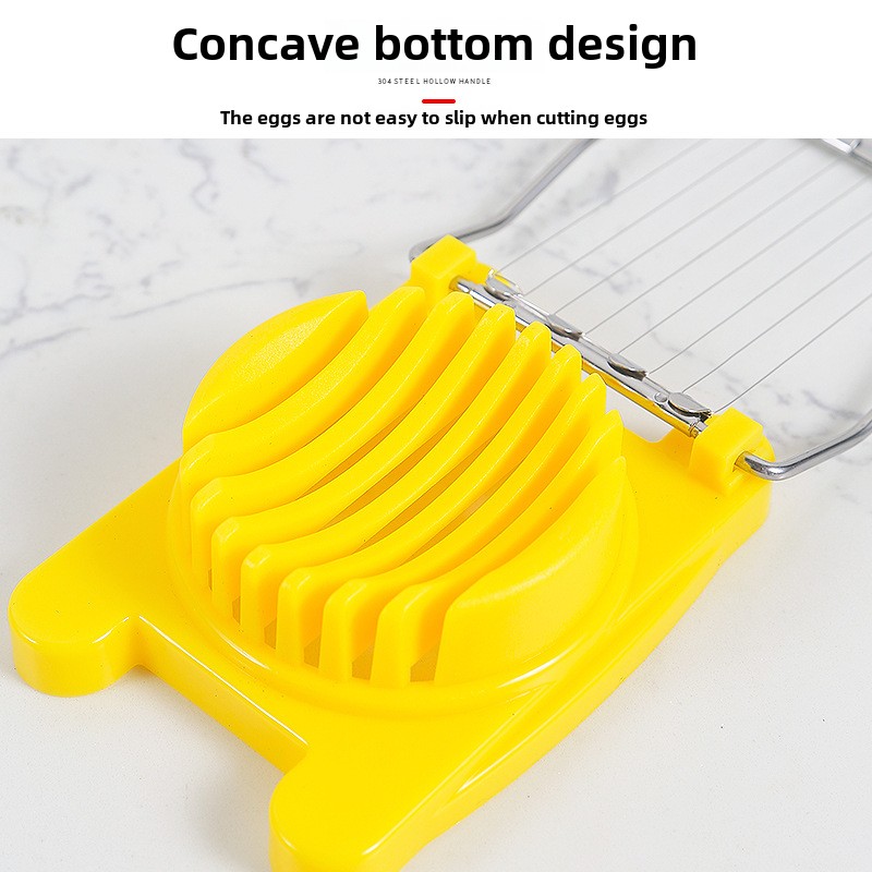 Plastic eiersnijder met één kop Ei gesneden mooie splitflap gesneden dennen ei-functie eiersnijder gereedschap eiersnijder