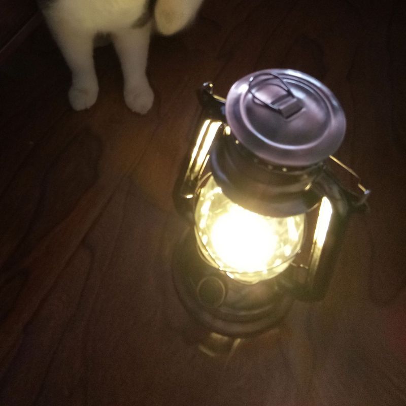årgang ledet lampe lanterne energibesparende håndholdt lommelykt med hengekrok til utendørs camping