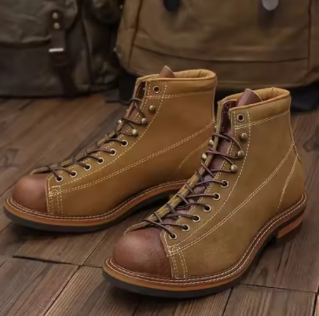 hoch-oben-Stiefel für Herren, kurzes Gesicht, Arbeitsschuhe, Radfahren, Moto-Stiefel, Fallschirmjäger, kurze Stiefel, Reiten, Motorradfahrerstiefel: Schwarz / 42