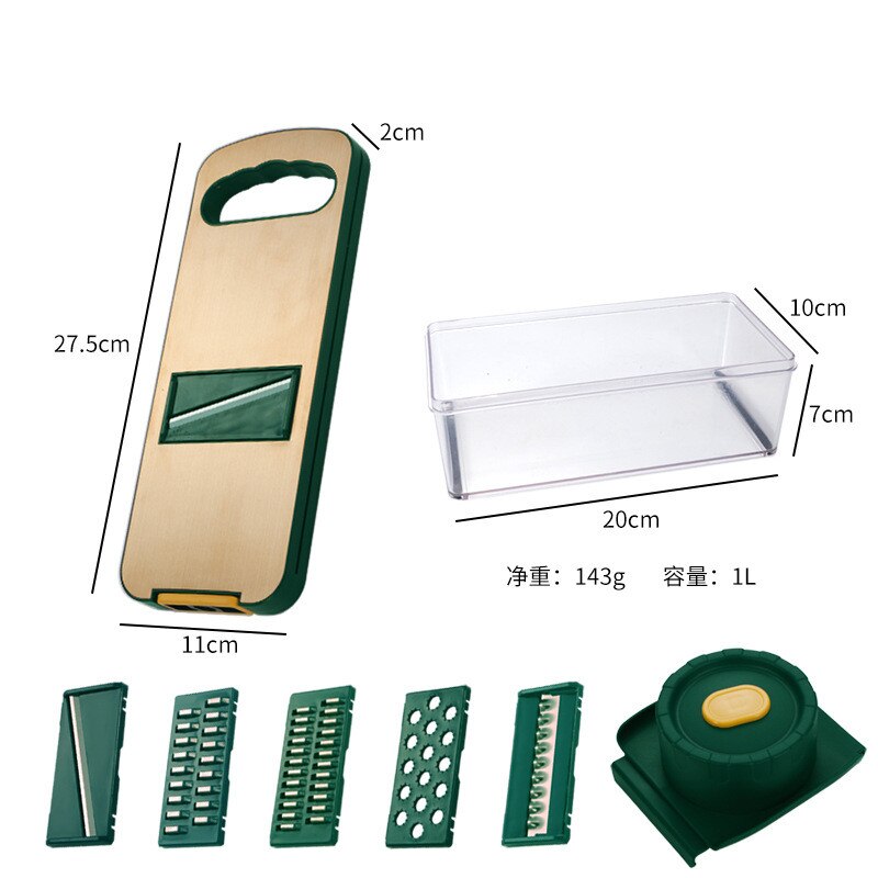 Ustensile de cuisine multifonction en acier inoxydable 304, outils pour couper et broyer les pommes de terre, Gadgets: 5