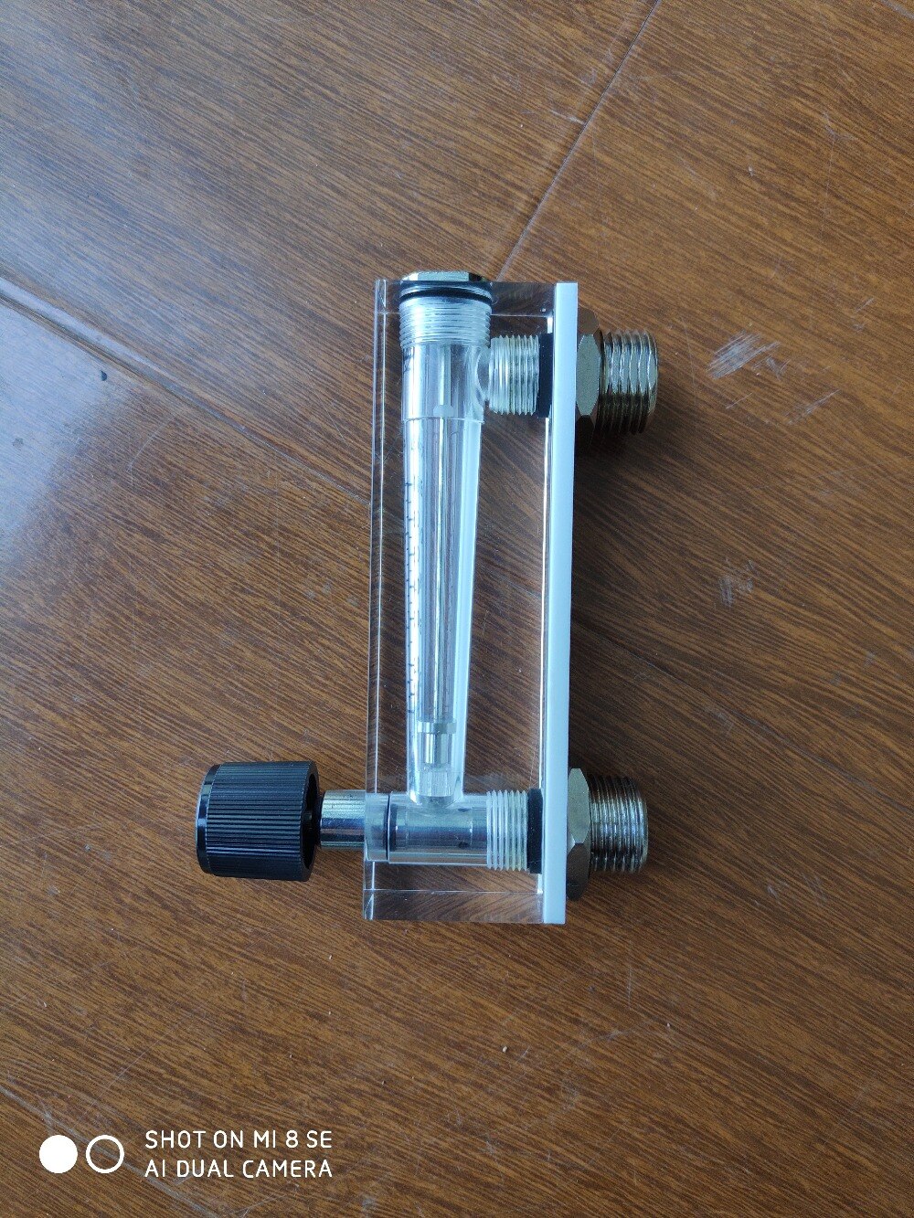 LZM-6T 300 ml/min Tafel typ acryl durchflussmesser (fließen Meter) mit einstellen ventil Bass anliegende Weibliche G1/4 "Männlichen M18 * 1,5