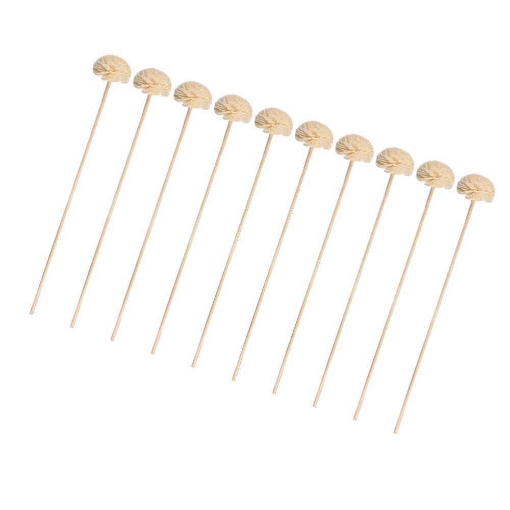Varillas de aromaterapia sin cables, palos difusores de aceite aromático de simulación de flor, 10 Uds.