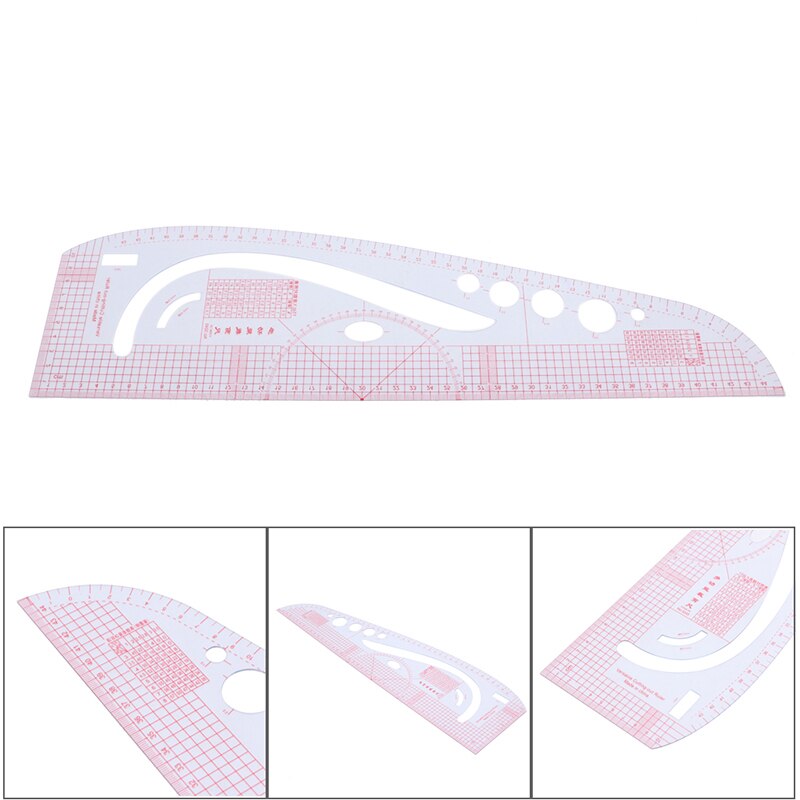 Multi-function Sewing Ruler Measure for Making Clothes Tailor Craft Tool Plastic