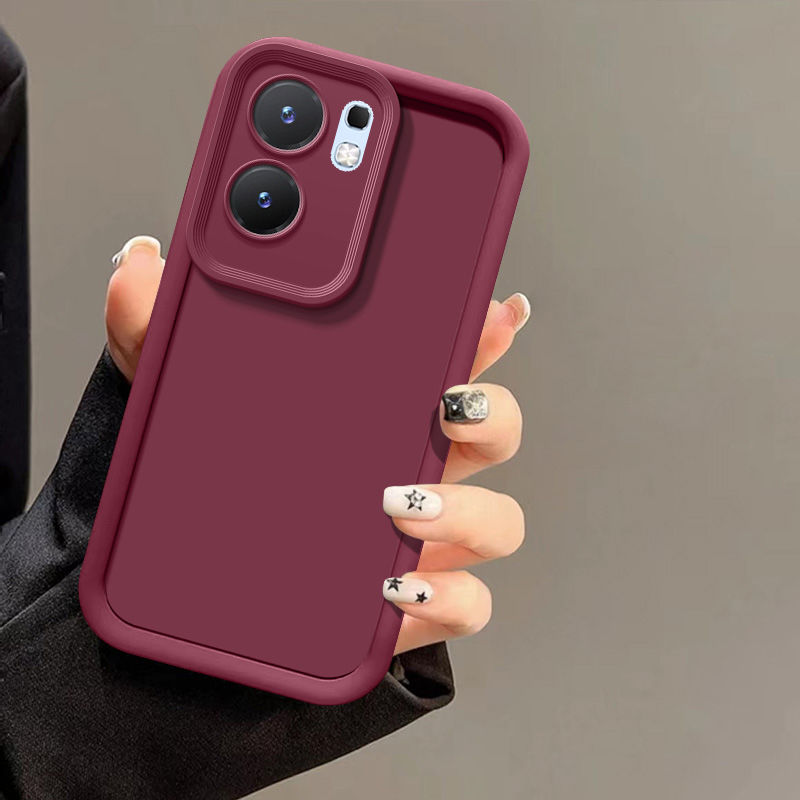 For Vivo iQOO Neo 9 Case iQOO Neo9 Pro Phone Case Full Package Matte Anti Soft Protective Cover: ABS / Red