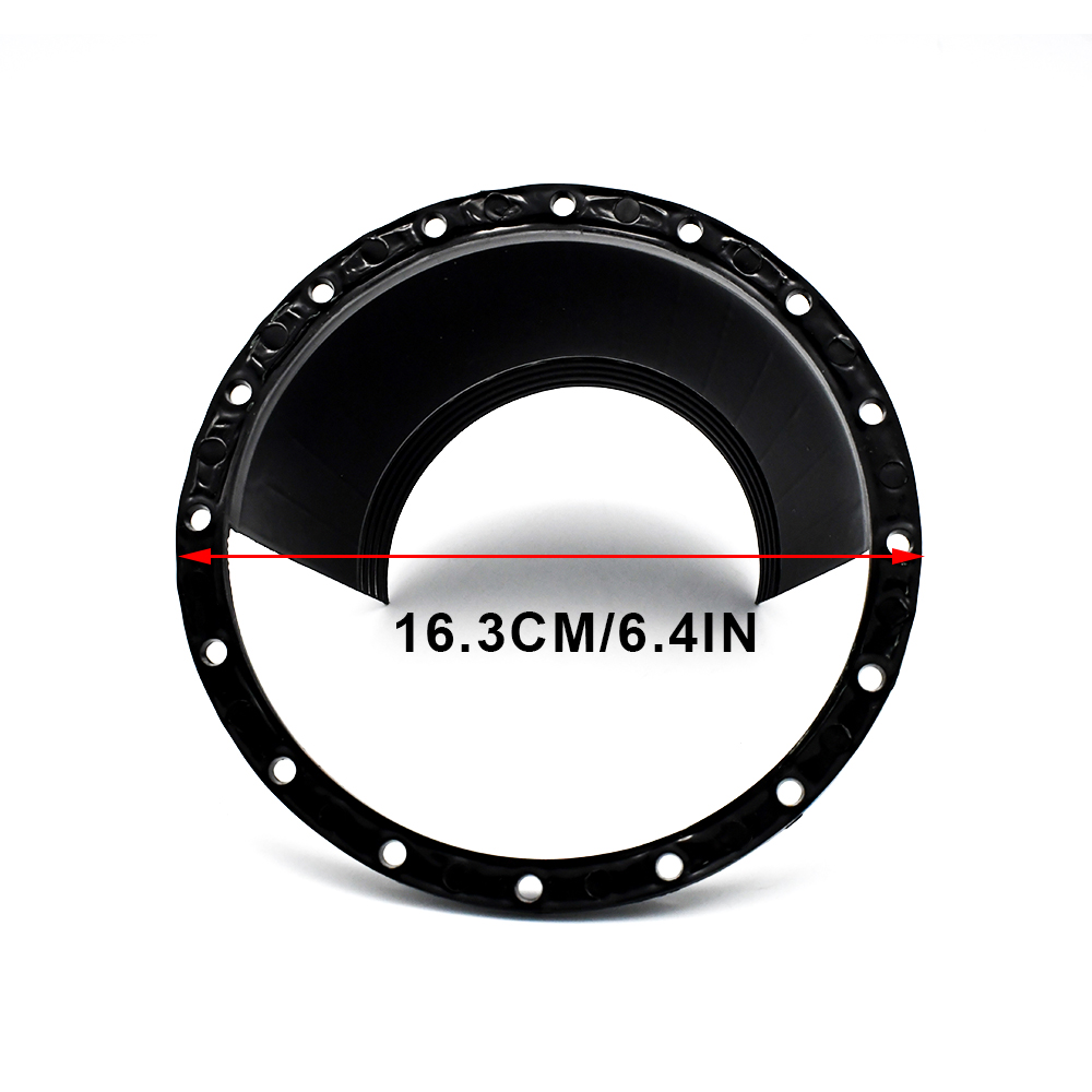 2 Stuks Car Audio Refit 6,5-inch Luidspreker Waterdichte Hoes Audio Roestbescherming Pad Luidspreker Waterdichte Hoes Zwart Rood Universeel