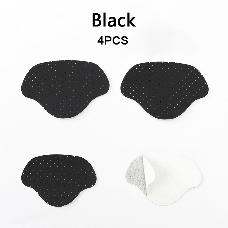 Subvención para reparación de talones zapatos adhesivos con agujeros plantillas para zapatillas parche almohadillas para talón pegatina protectora para talón insertos antidesgaste para el cuidado de los pies 4 Uds: Blanco