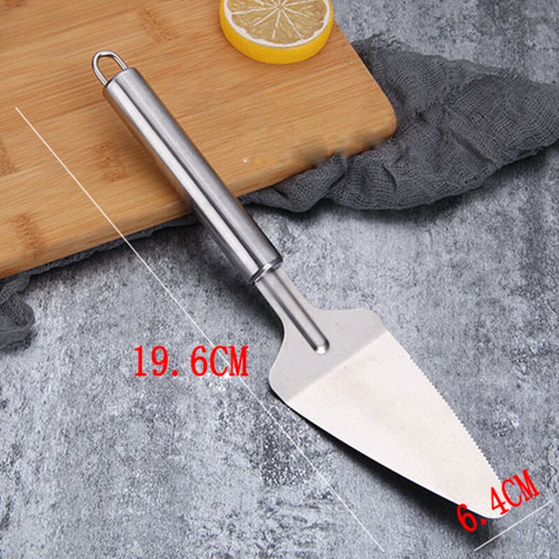 Grote Maat Rvs Pizza Cutter Dubbele Roller Mes Cutter Gebak Pasta Deeg Crimper Wiel Keuken Pizza Gereedschap: Shovel