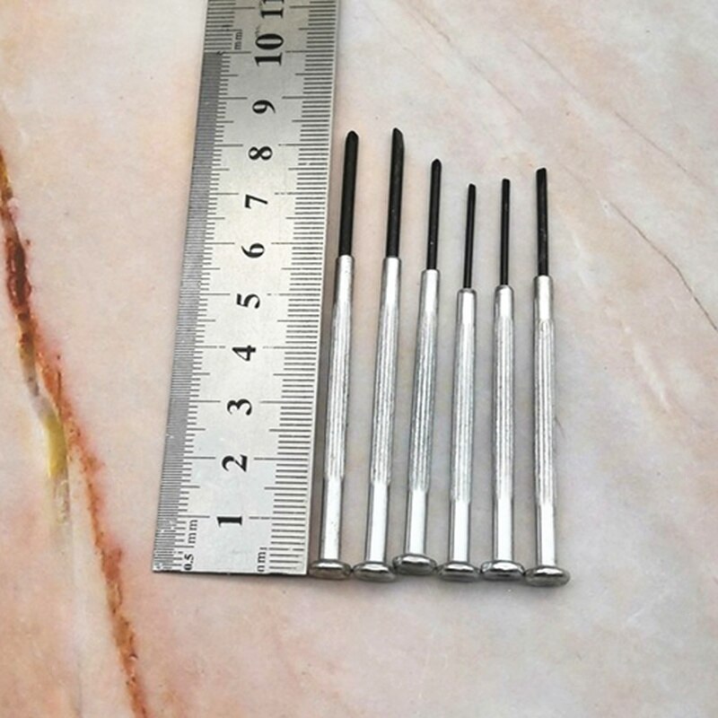 6Pcs Multifunction Small Screwdriver Set With Slotted Phillips Bits For Watch Glasses Screw Driver Repair Tools Set