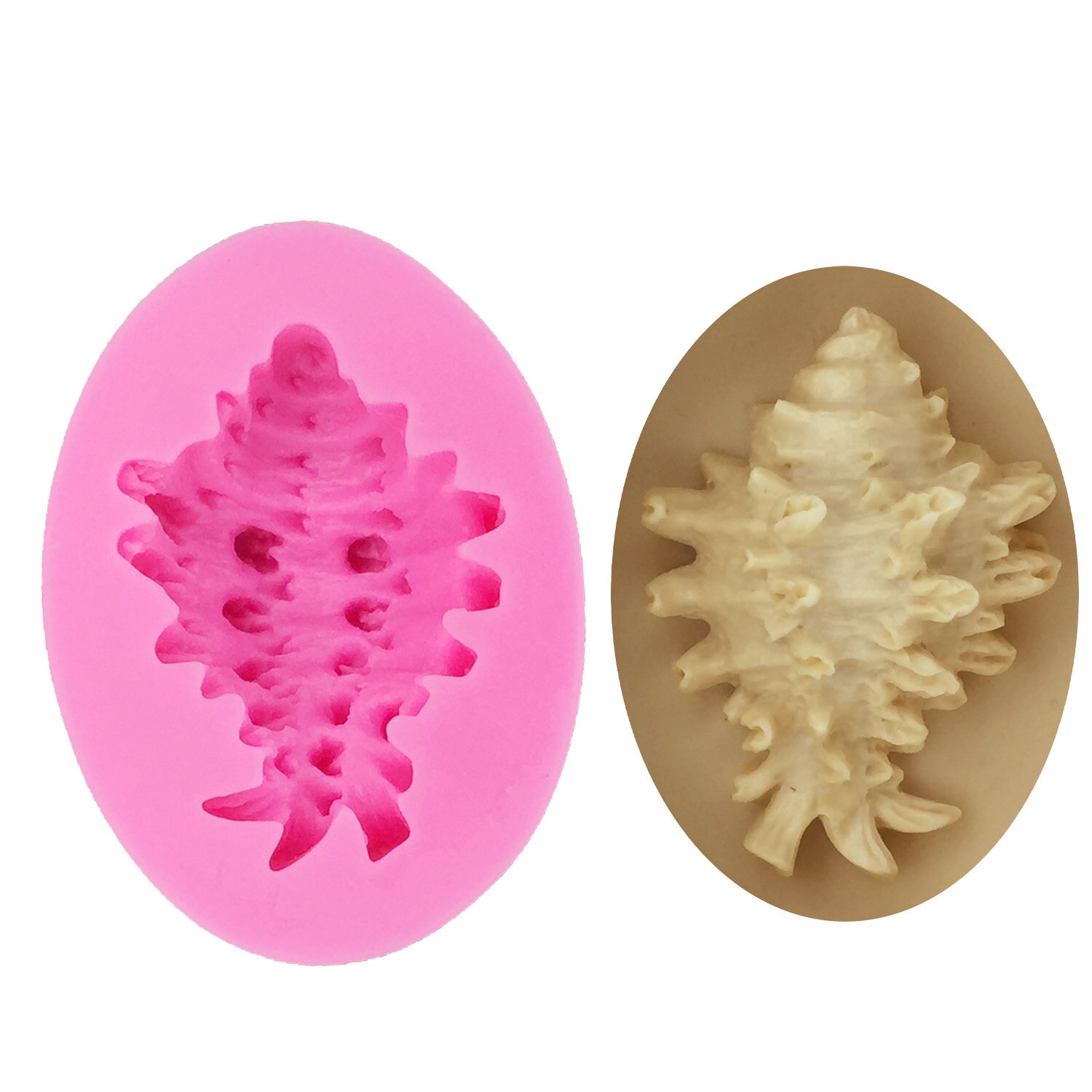 M0994 marine series schelpen zeesterren schelpen schelpdieren siliconen mal taart bakvorm taart decoratie gereedschap kaars zeep mallen: 1195