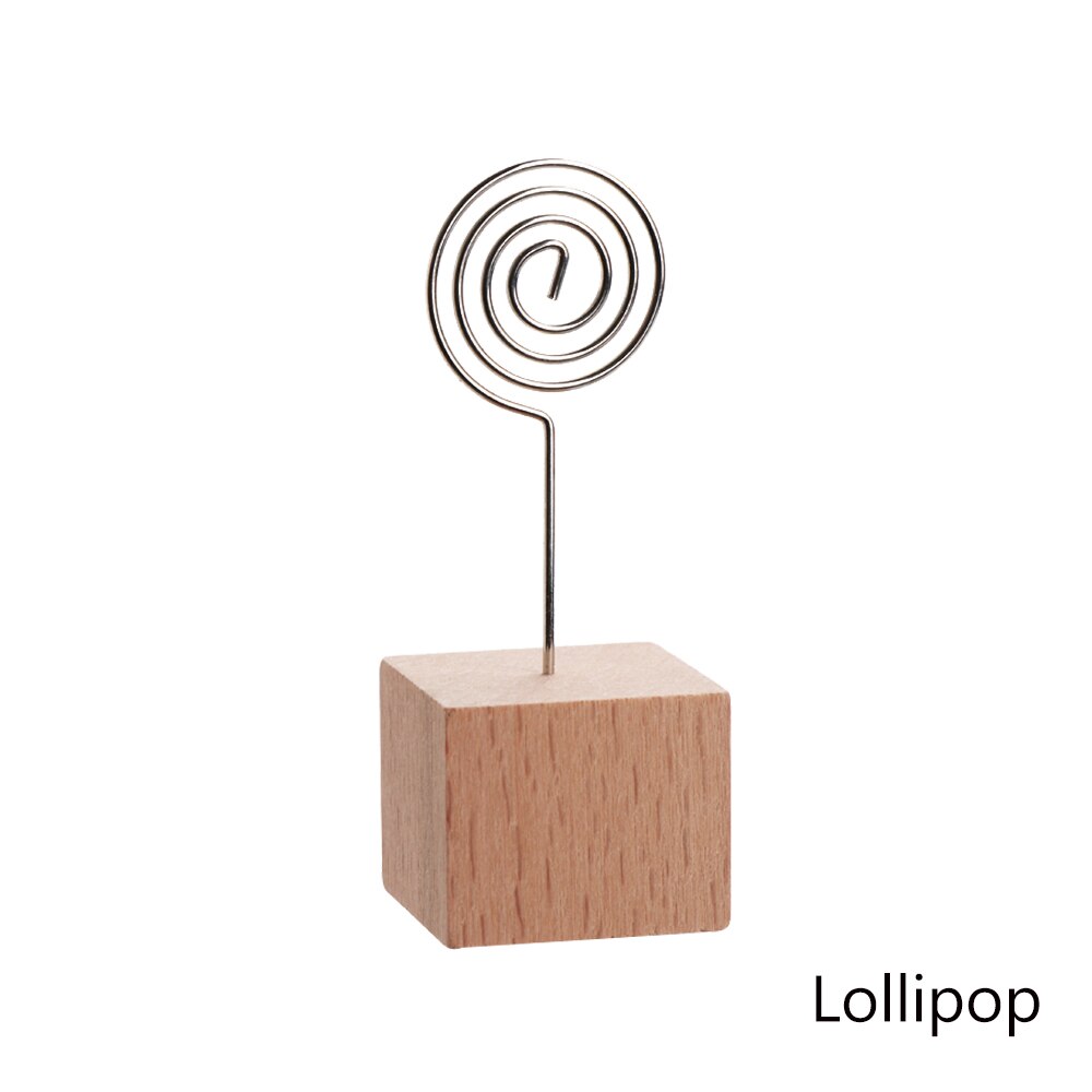 Heart Cat Wooden Photo Clip Memo Name Card Pendant Holder Note Articles Picture Frame Table Number Wedding Photo Holder: 10