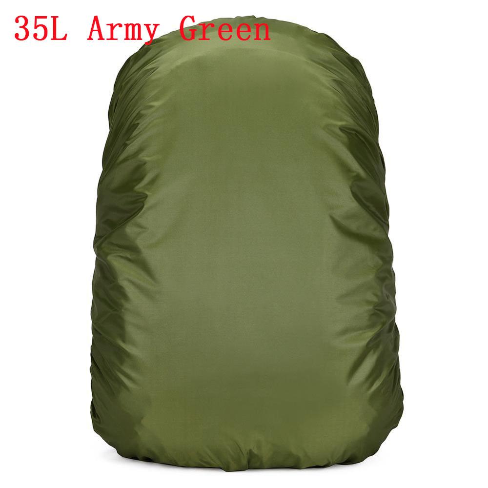 35/60/70L Waterproof Backpack Rain Cover Ultralight Shoulder Rainproof Cover for Backpack Rucksack Bag Travel Camping Climbing: 35L Army Green