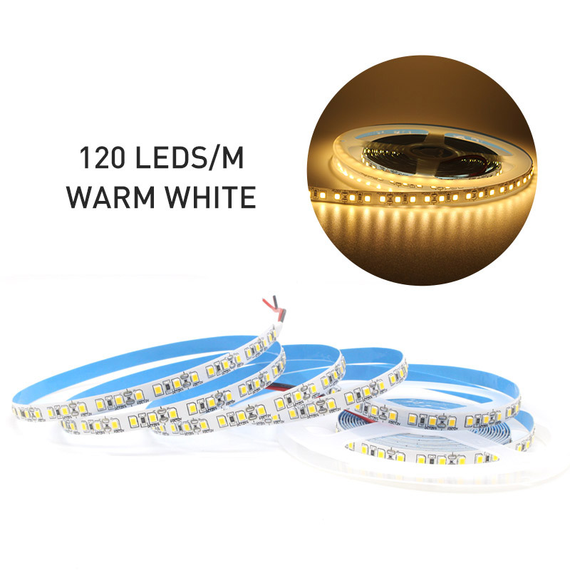Bande lumineuse LED 12V DC SMD 2835 120LED s/M 1M 2M 3M 4M 5M bande LED Tira blanc 240LED s/M éclairage intérieur Flexible pour la maison: Bleu / 5m
