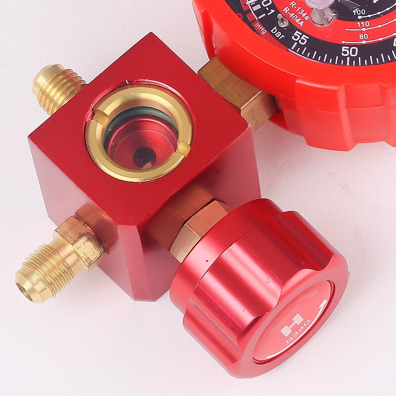 Air Conditioning Refrigerant Pressure Gauge R22 R410a R134A 1/4 Auto Car Air Conditioning Pressure Gauge Tool