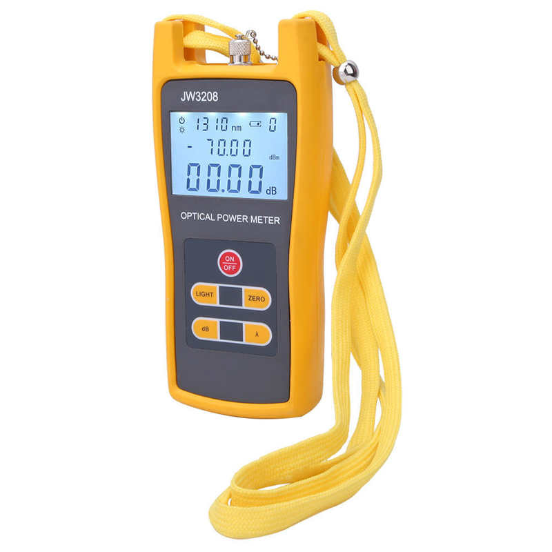 Wattmeter High Precision Fiber Cable Tester Fiber Optical Test Power Meter Tool 800-1700nm Power Meter