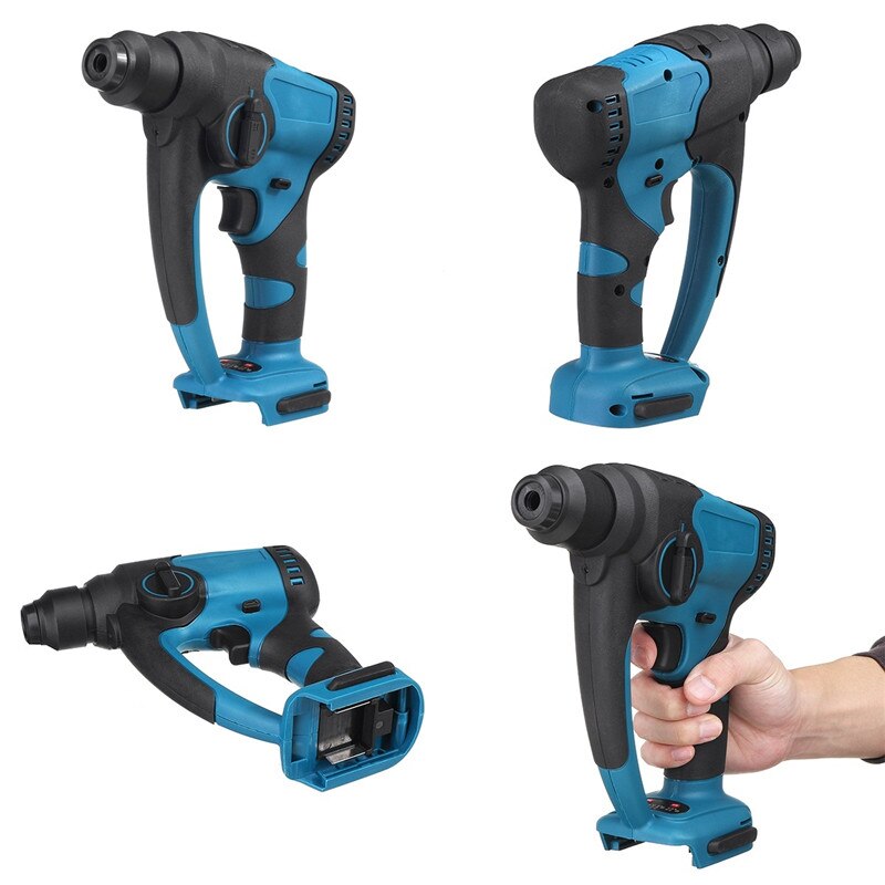 18V Brushless Cordless Hammer Drill Rechargeable Electric Rotary Hammer Impact Drill Power Tools For Makita Battery