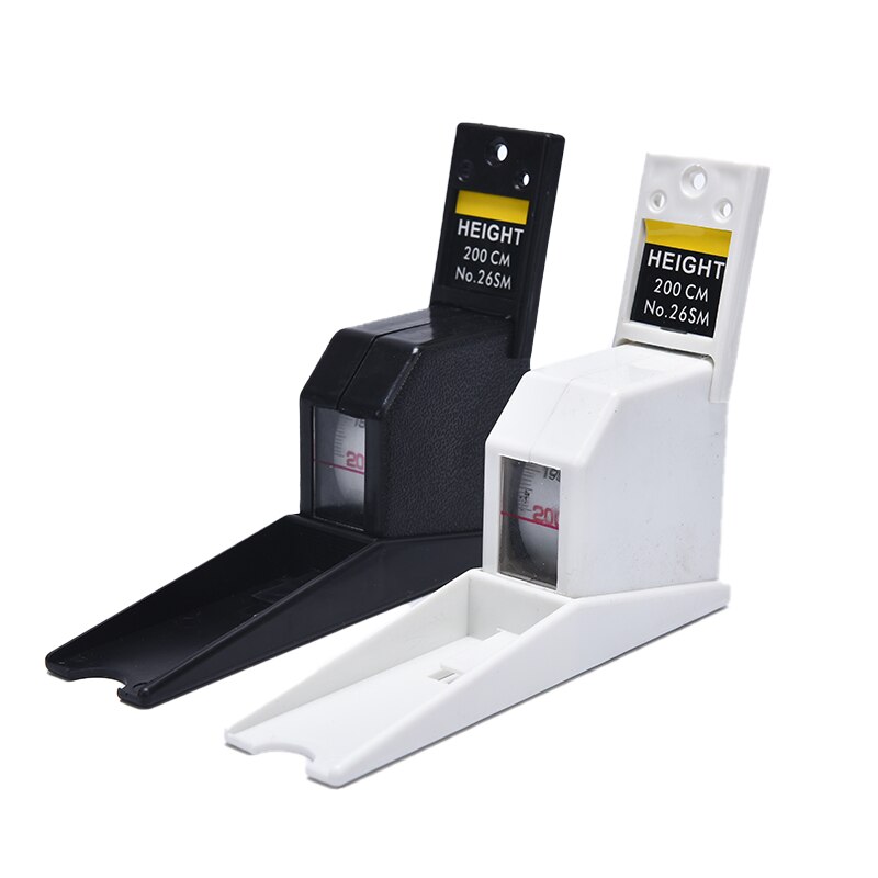 1PC Portable Height Meter 2m For Body Growth Altimeter Wall Mounted Tool Retractable Durable Tape Measure Home Black/White