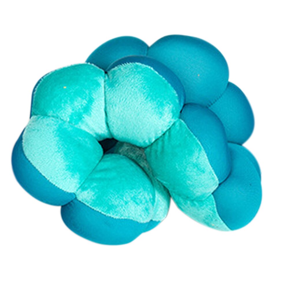Donut multifunktionelle puder cervikal lændehovedpude nakkepude kontor rejse puder  #1: Blå