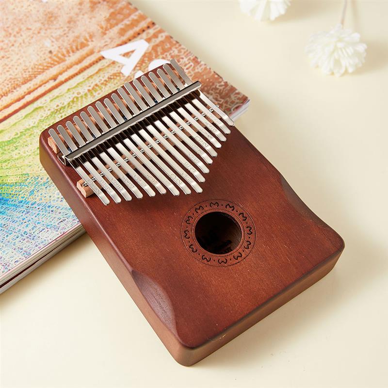 17 Key Mahogany Thumb Piano Mbira Musical Instrument Africa Finger Piano Machine Instrumento Musical Instrument For Kids