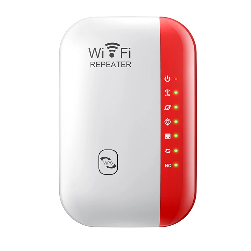 Third Generation Seven-lamp 300Mbps Wireless WIFI Repeater 2.4G Router Range Extender Wi-Fi Signal Amplifier Home: Orange