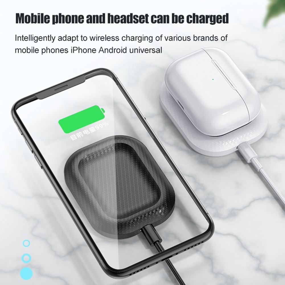2 in 1 Wireless Charger Docking Station for Airpods 2 AirPods Pro Fast Charger for iPhone 8Plus X XS XR Xs 11 Pro
