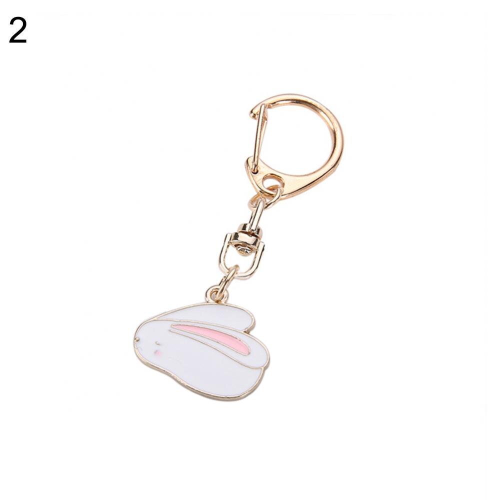 Llavero pequeño con de zanahoria, gato, pata de conejo, conejo, zanahoria, llavero de coche, colgante, bolsa, adorno, Decoración, de gato: 2