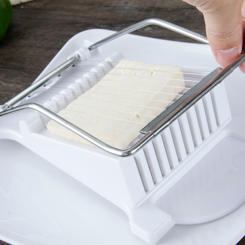 Nonslip ABS Stainless Steel Luncheon Meat Cutter Cheese Slicer Egg Spam Fruits Tofu Cutter Fast Cutting Kitchen Cooking Tools