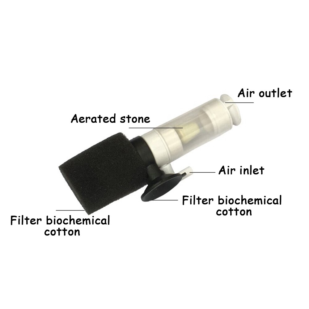 Mini aquariumfilter plastic ultra-stille filter klein aquariumfilter mini aquaria watervalfilter aquarium accessoires