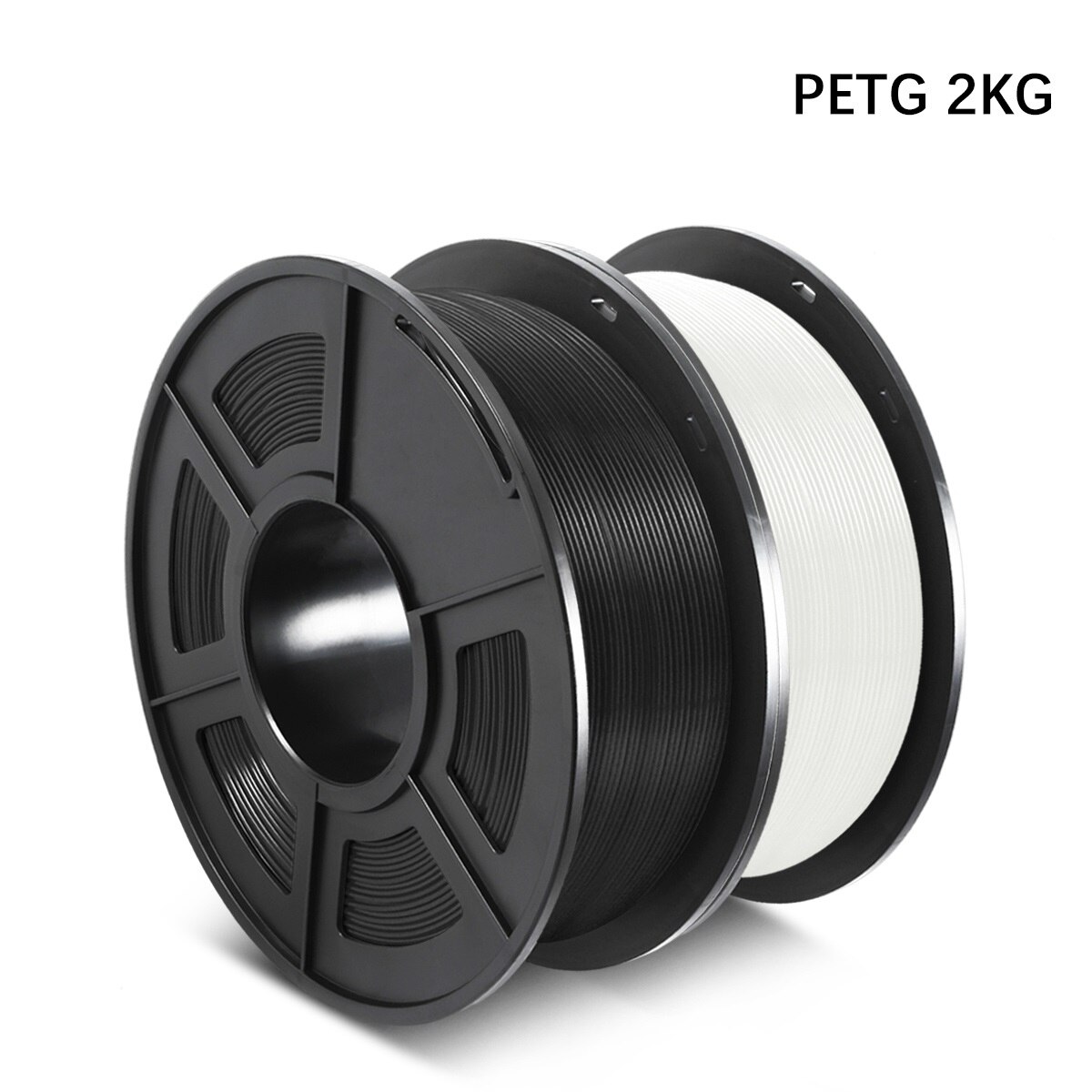 PLA PETG Filament 3D Printing 1.75mm 1KG/2.2lb For Ender 3D Printer Free Fast Support Bulk Order: PETG-BK-WT-2KG