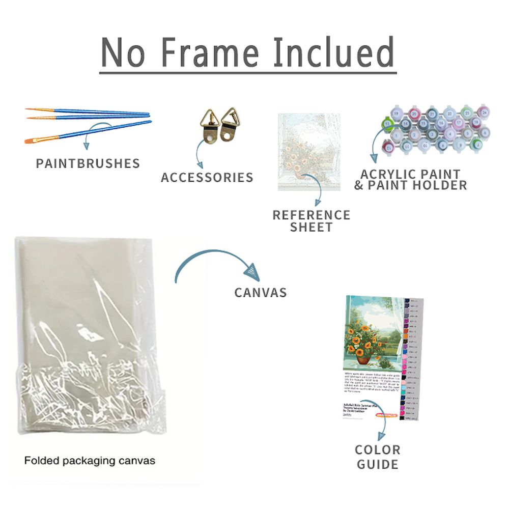 PhotoCustom Diy Frame Verf op nummer Kits Stad Landschap Diy Schilderen op nummer op canvas Tekenen Schilderen voor Home Decor