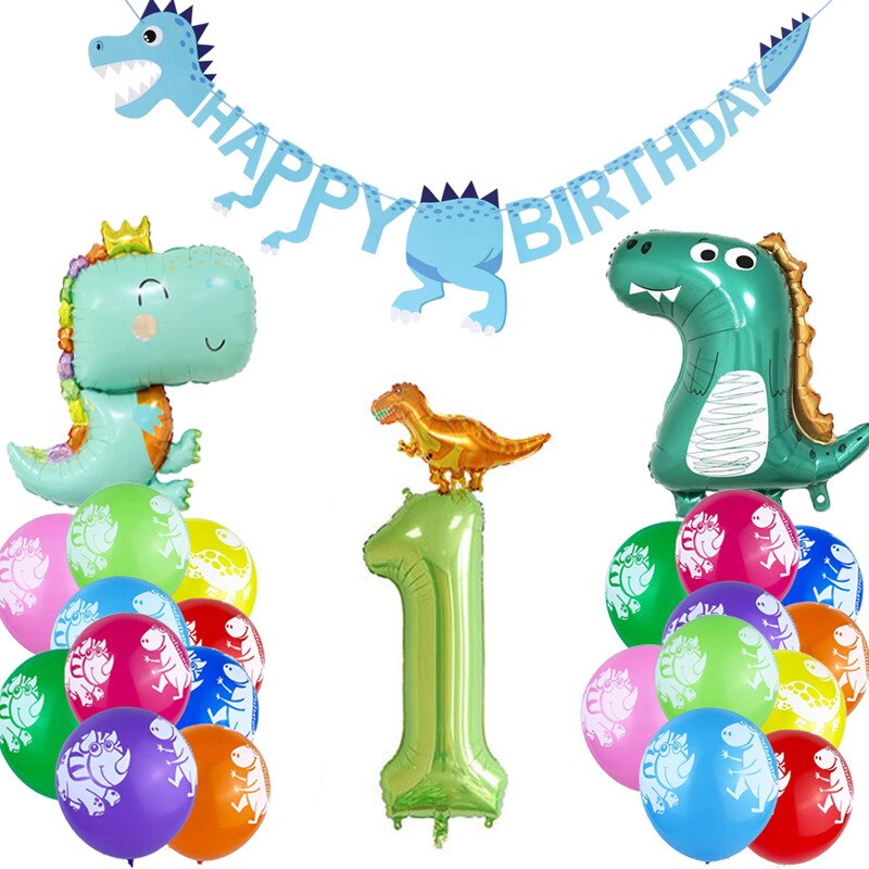 1pc Large 4D Walking Dinosaur Foil Balloons Boys Animal Balloons Children Dinosaur Birthday Party Jurassic World Decor Balloon: Style1