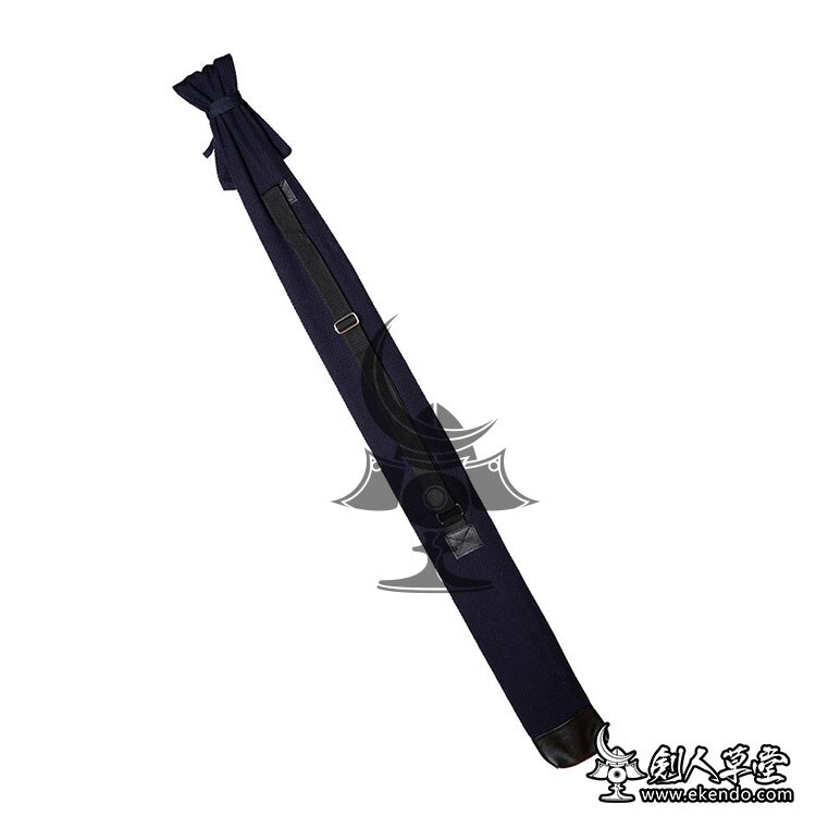 -IKENDO.NET- SG025 - Cotton Keikogi fabric Shinai Bag for two shinais with shoulder strap - cotton kendo case