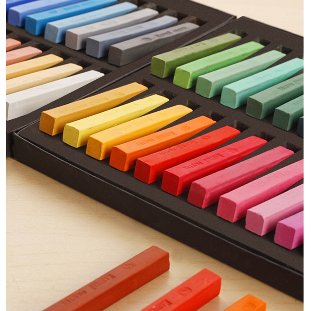 Square Pastel Set 12/24/36/48 Colors Soft Dry Pastel Artist Chalk Pastel Sticks Non Toxic for Art Drawing Painting Supplies