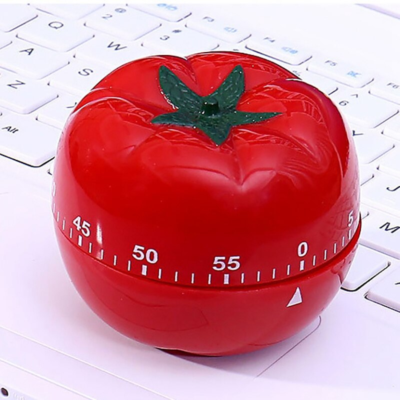 4Pcs Tomato Mechanical Kitchen Timer Game Count Down Counter Alarm Cooking Tool 60 Minutes Temporizador Minuterie Timer