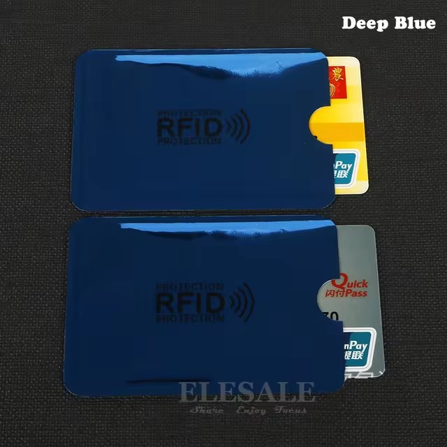 Fundas protectoras para tarjetas bancarias de crédito con bloqueo RFID de Color, tarjetero antiescaneo de papel de aluminio, funda para guardar tarjetas de Control de acceso, 10 Uds.: Grey