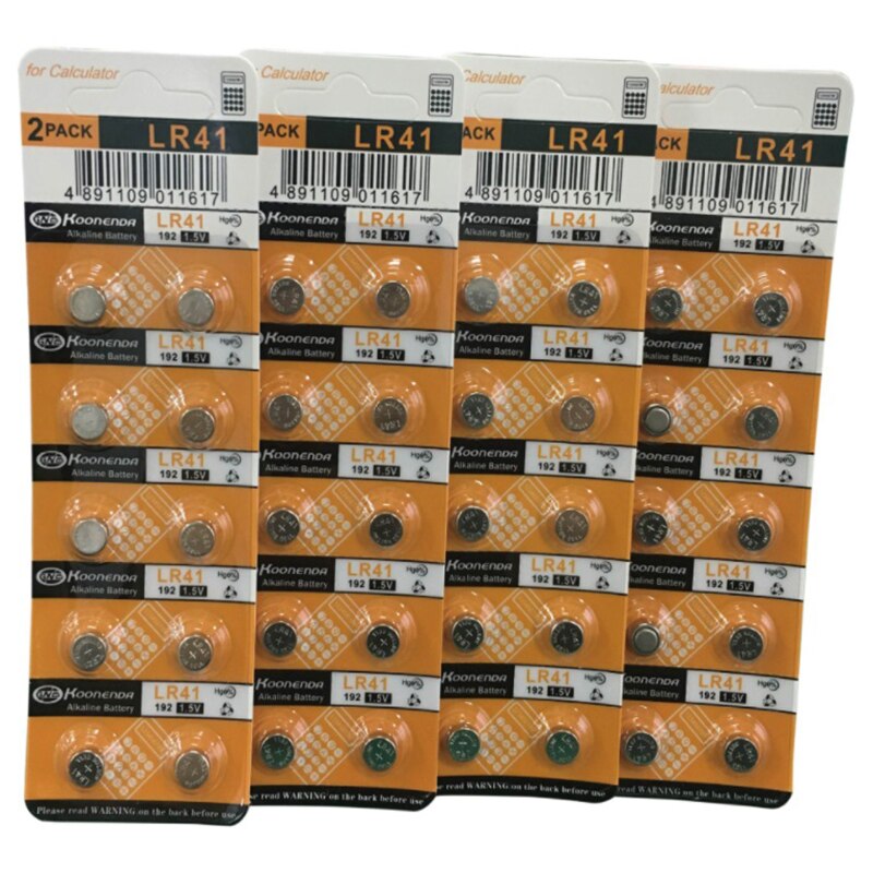 10 stk  ag3 1.55v alkalisk knap batteri  ag3 192 lr41 sr41sw l736 møntcelle knap batterier til ure legetøj