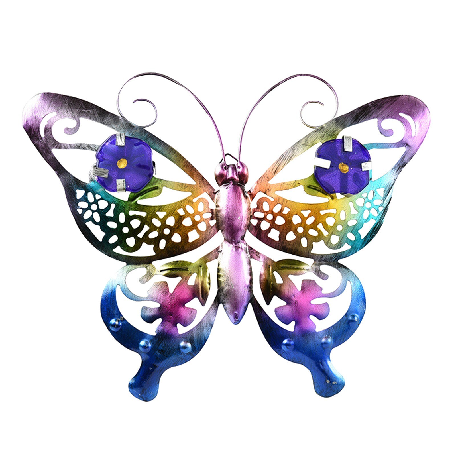 Mariposa de hierro para colgar en la pared, decoración creativa de Metal, Vintage, clásica, para dormitorio, oficina, taller, 1 ud., n. ° 4: C