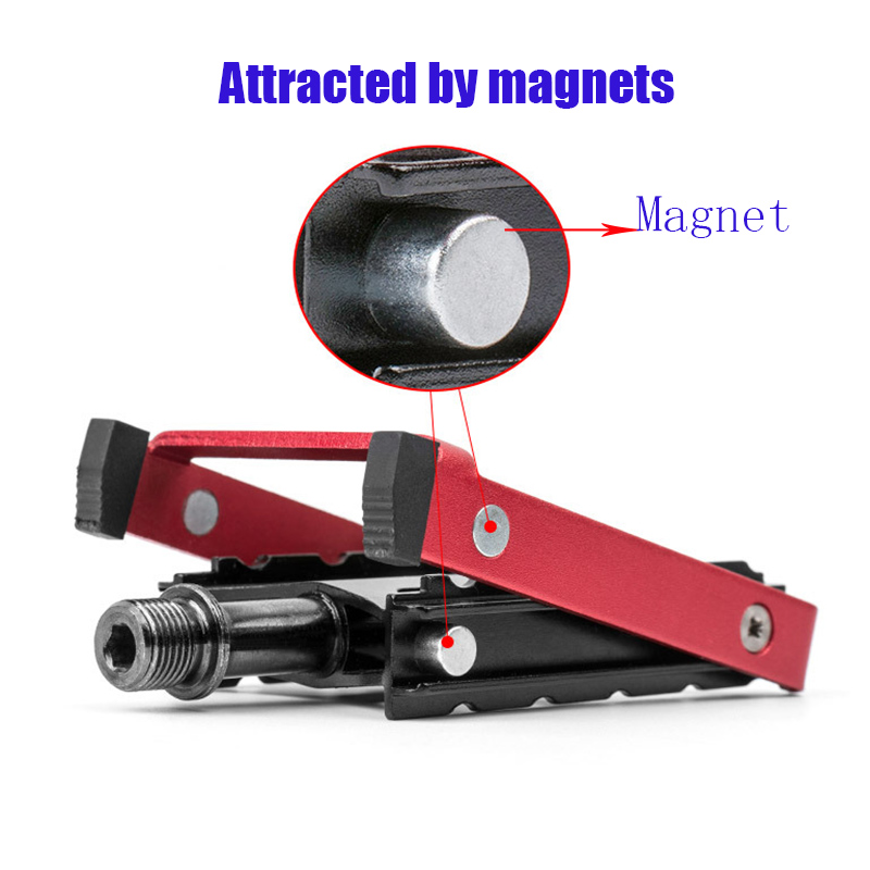 Promend MTB Bike Foldable Road Bicycle Pedal Mountain Bikes Stand Holder Portable Storage Magnet Bicycle Kickstand