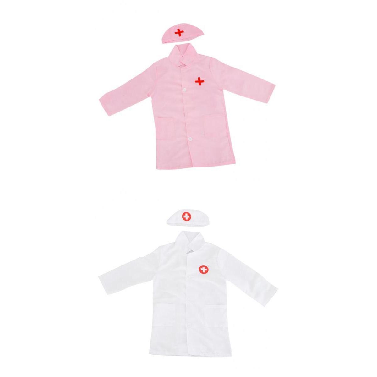 Kid's Toddler Play Doctor Nurse Uniforms Costume DIY Dress Up Kit Accessory