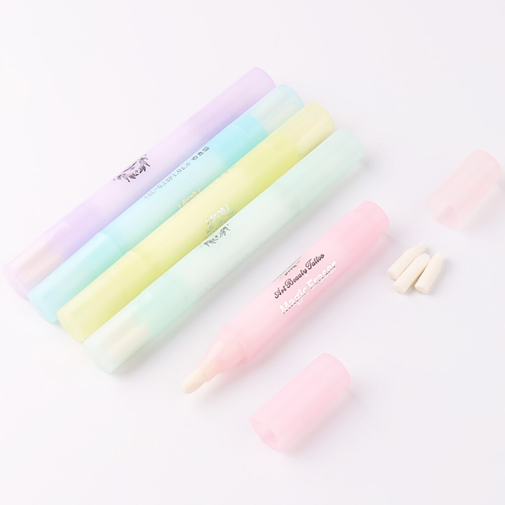 1pc Nail Polish Remover Pen with 3 Pen Points UV Gel Cleaner Edge Corrector Pen Manicure Cleaning Pen Nail Art
