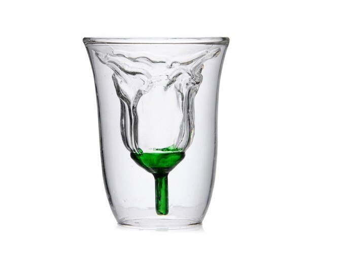 1pc valentinsdag roseglass kreativitet dobbel kjærlighetspar cocktailglasskopp 180ml jp 1062